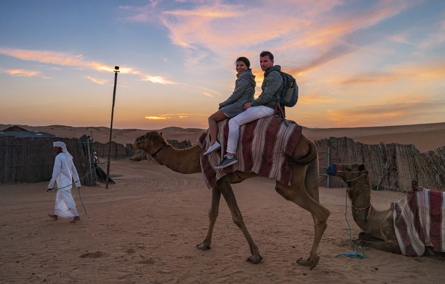 Private Desert Safari with Camel Ride and BBQ dinner in Bedouin Camp